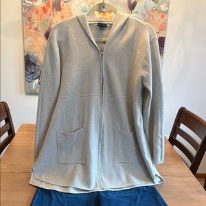 Coco + Carmen Beige Zip-Up Cardigan